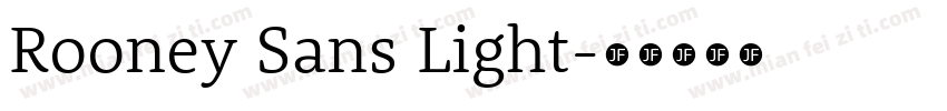 Rooney Sans Light字体转换